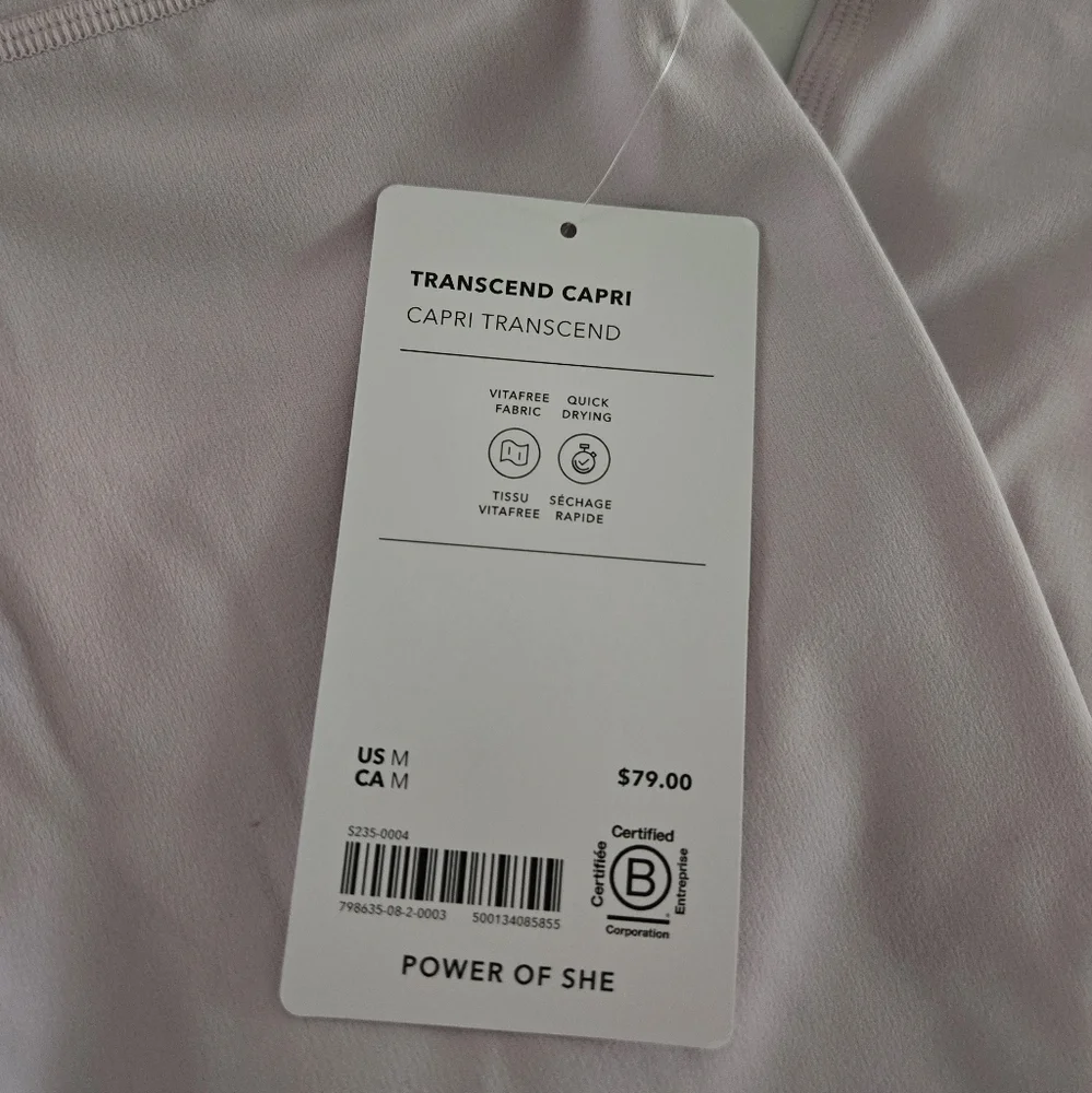 NWT Transcend High Rise Capri
